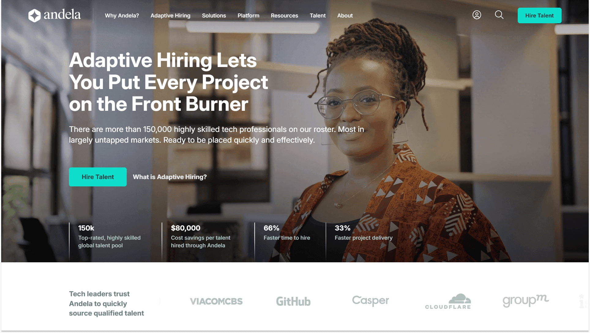 Andela Landing Page