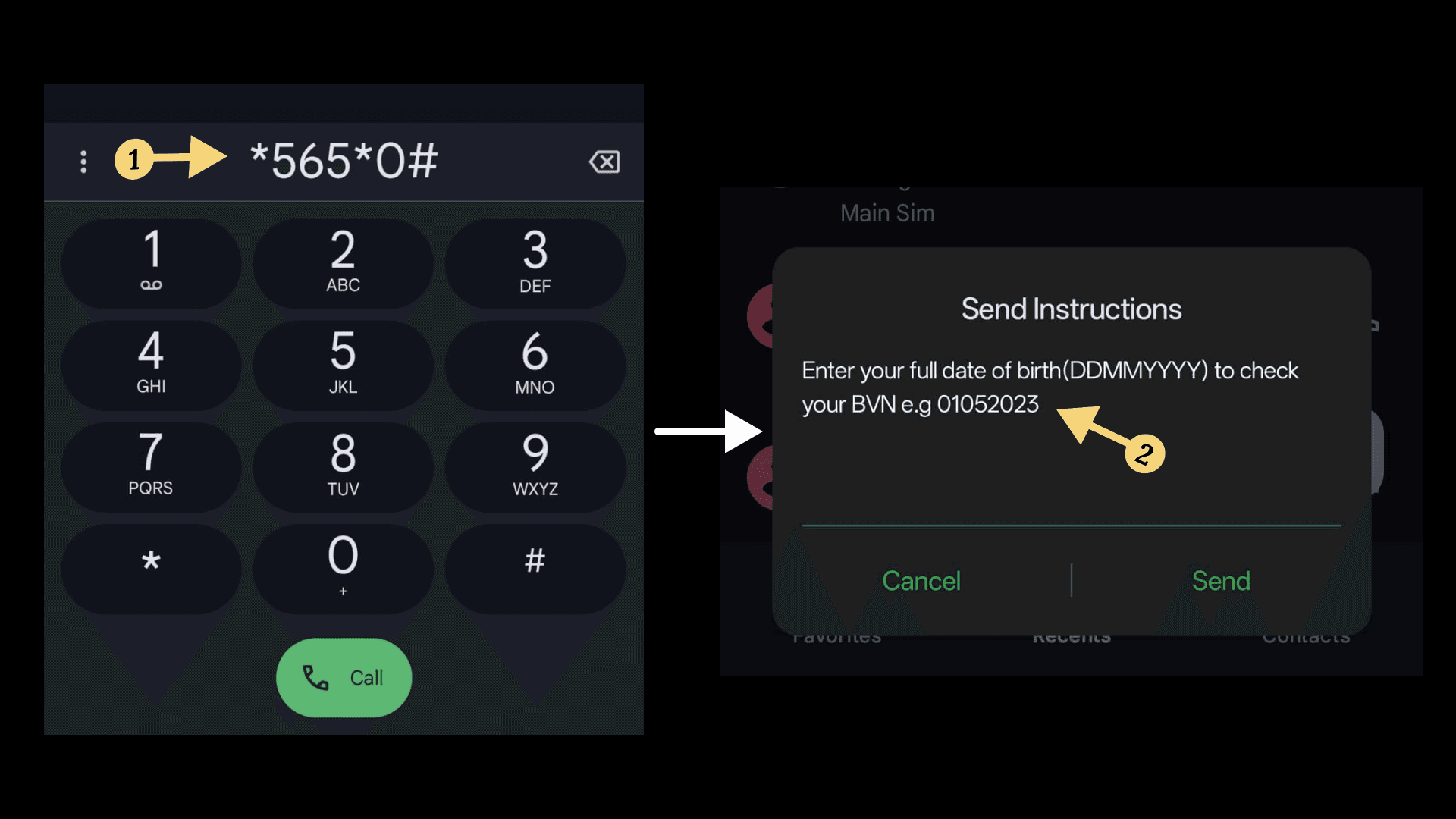 Steps to Check Your BVN using your mobile network