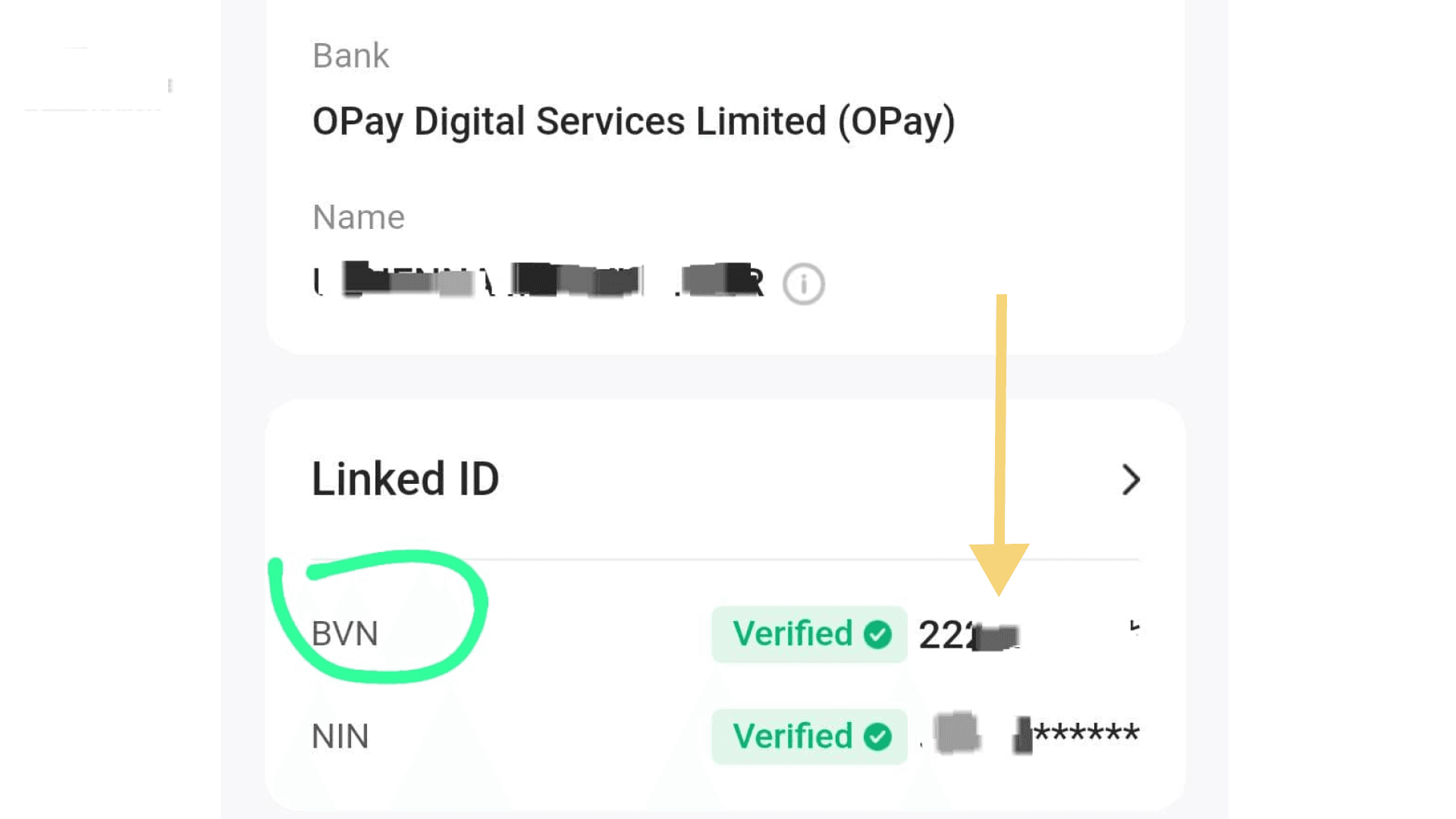 Check Your BVN via Mobile App (Opay Users)