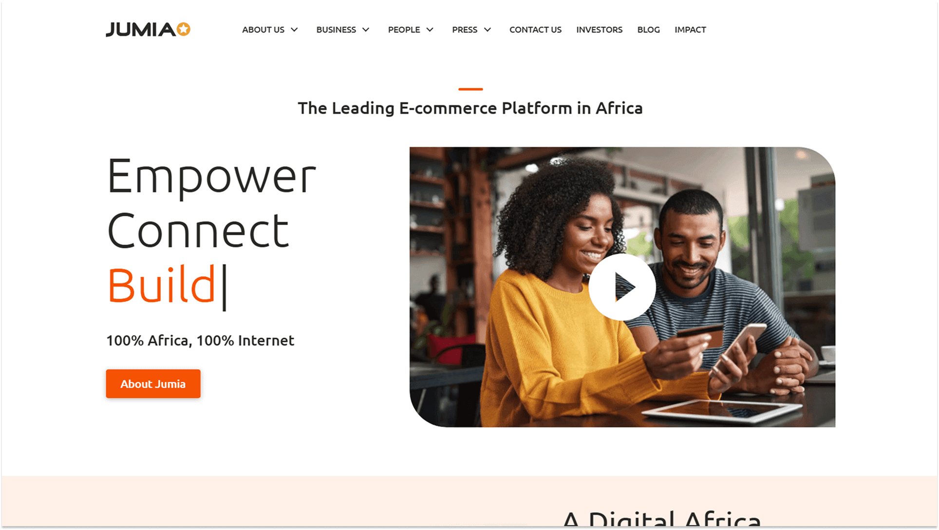 Jumia Landing Page