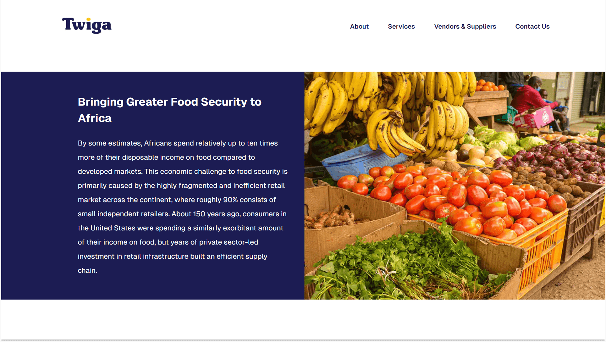 Twiga Foods Landing Page